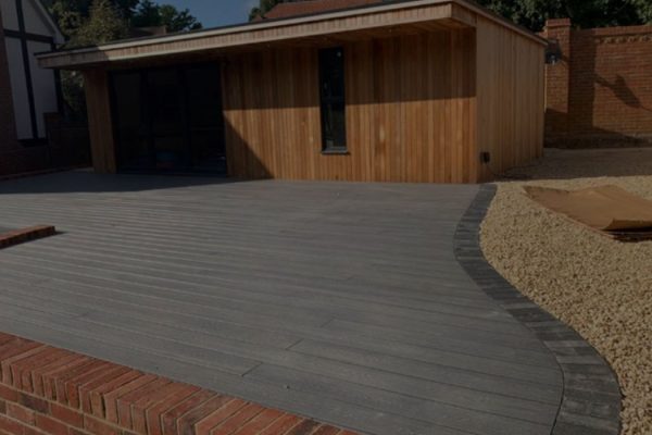Landart drives and patio background